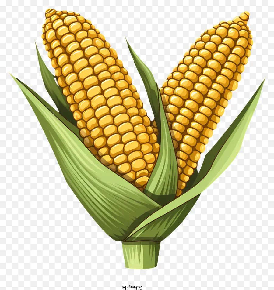 кукуруза в стиле каракули，кукуруза PNG