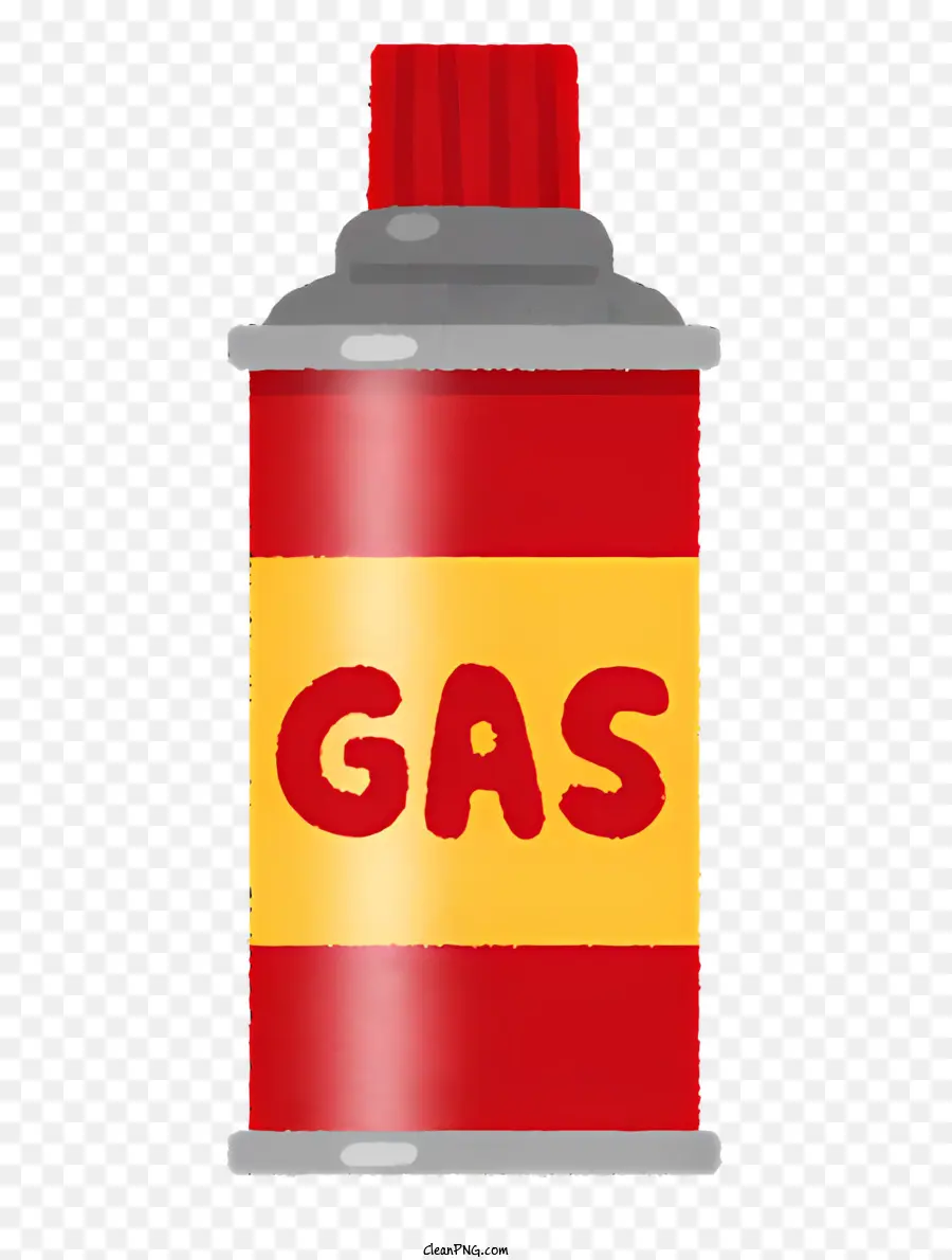 Газовый баллон，Красный и желтый газ может PNG