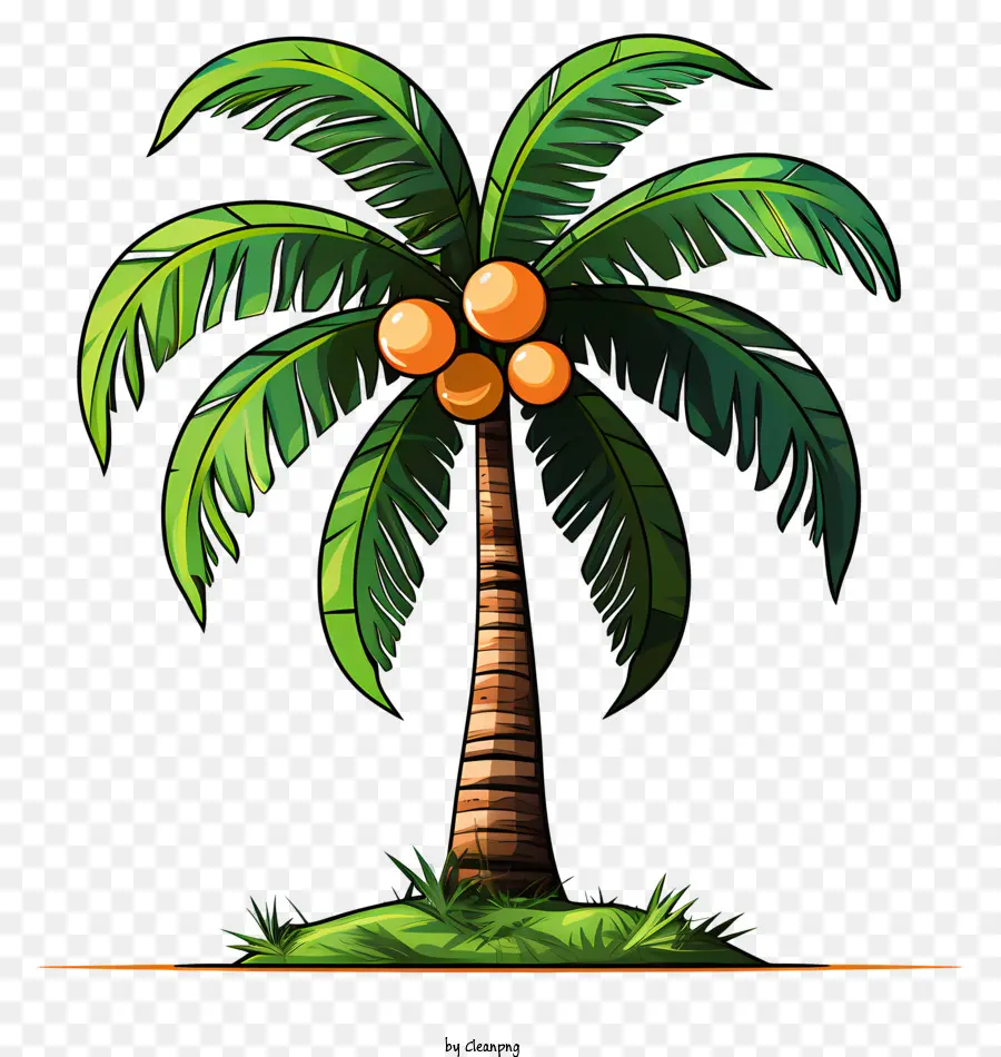 кокосовое дерево，Мультипликационная пальма PNG