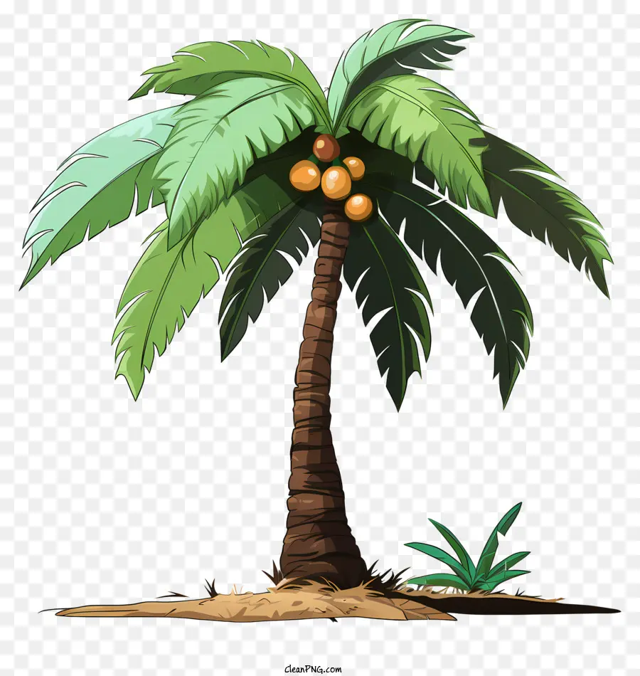 кокосовое дерево стиля эскиза，пальму PNG