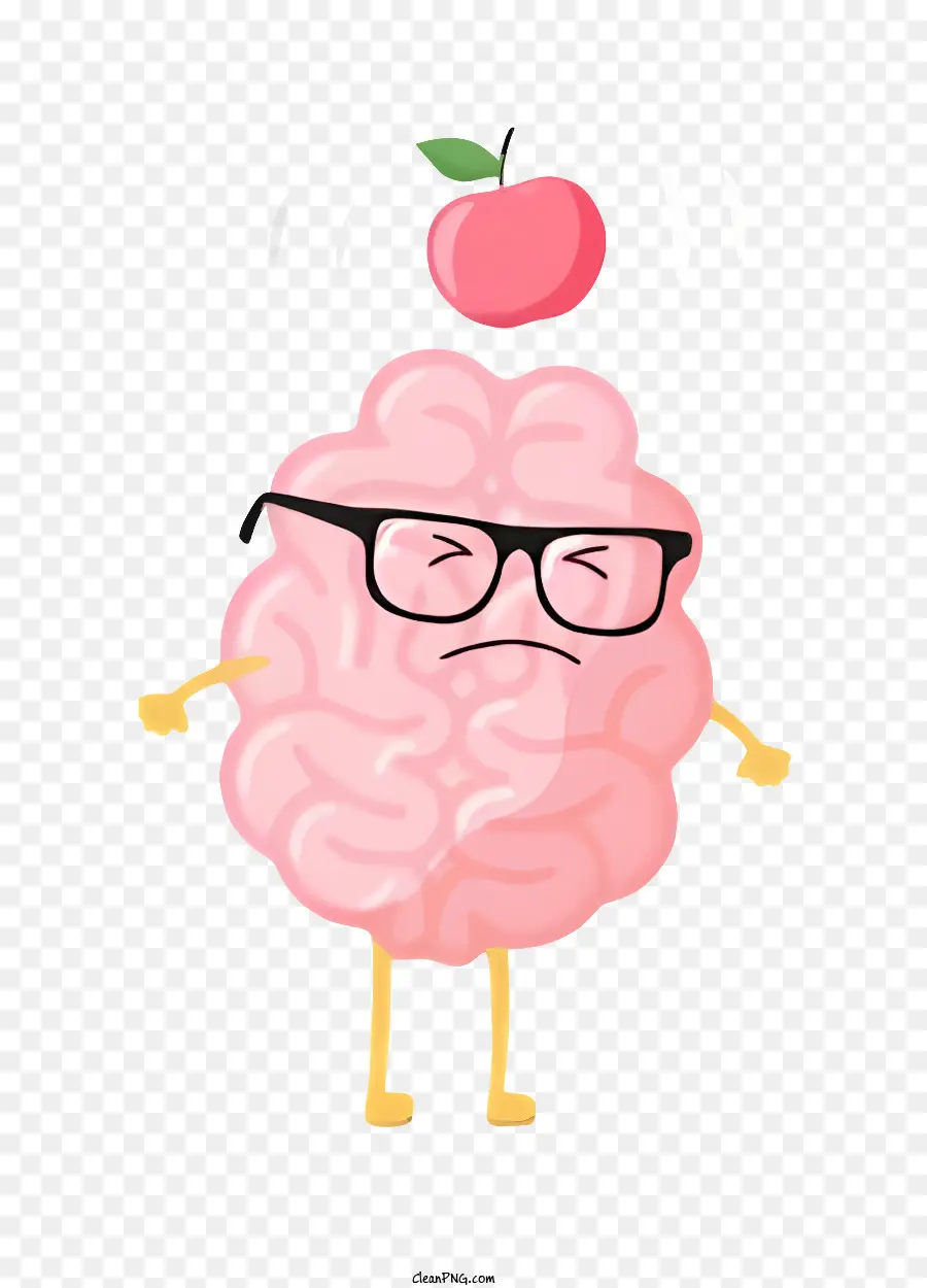 мультфильм мозг，удивлен мозг PNG