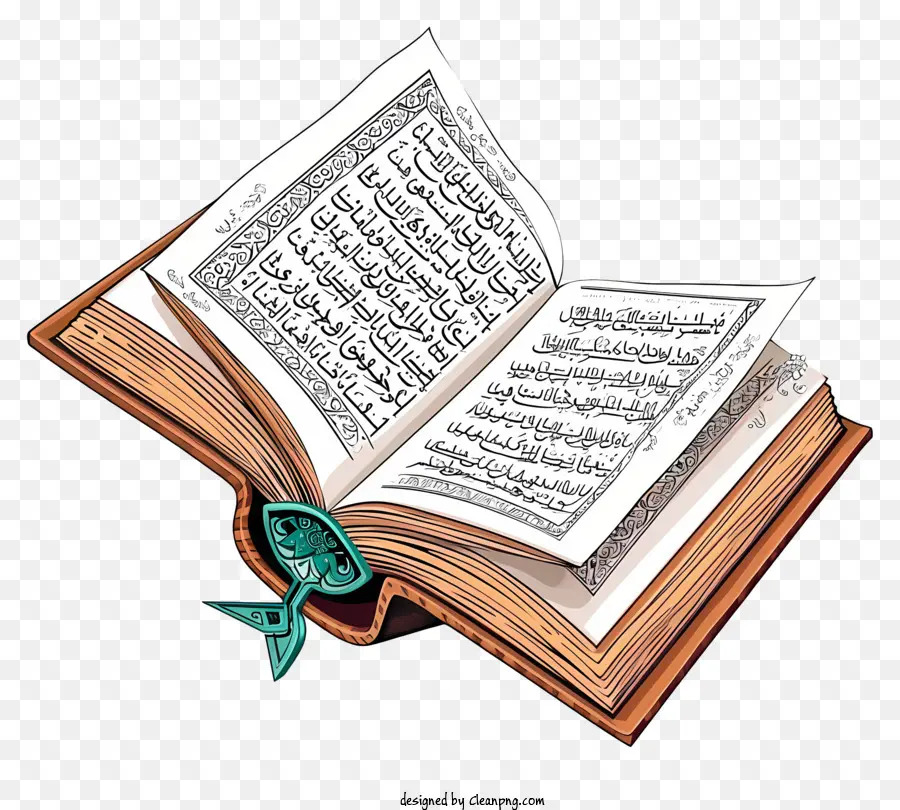 Doodle священная книга Корана，Коран PNG