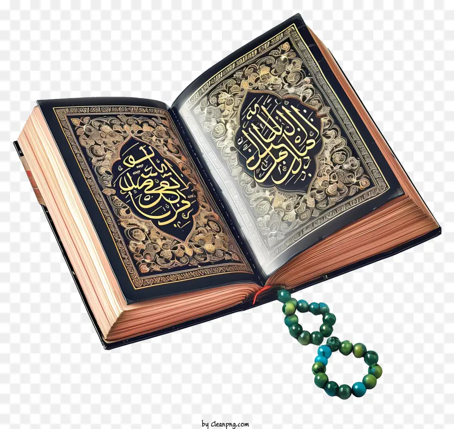 Коран книга и молитва бусин，Коран PNG