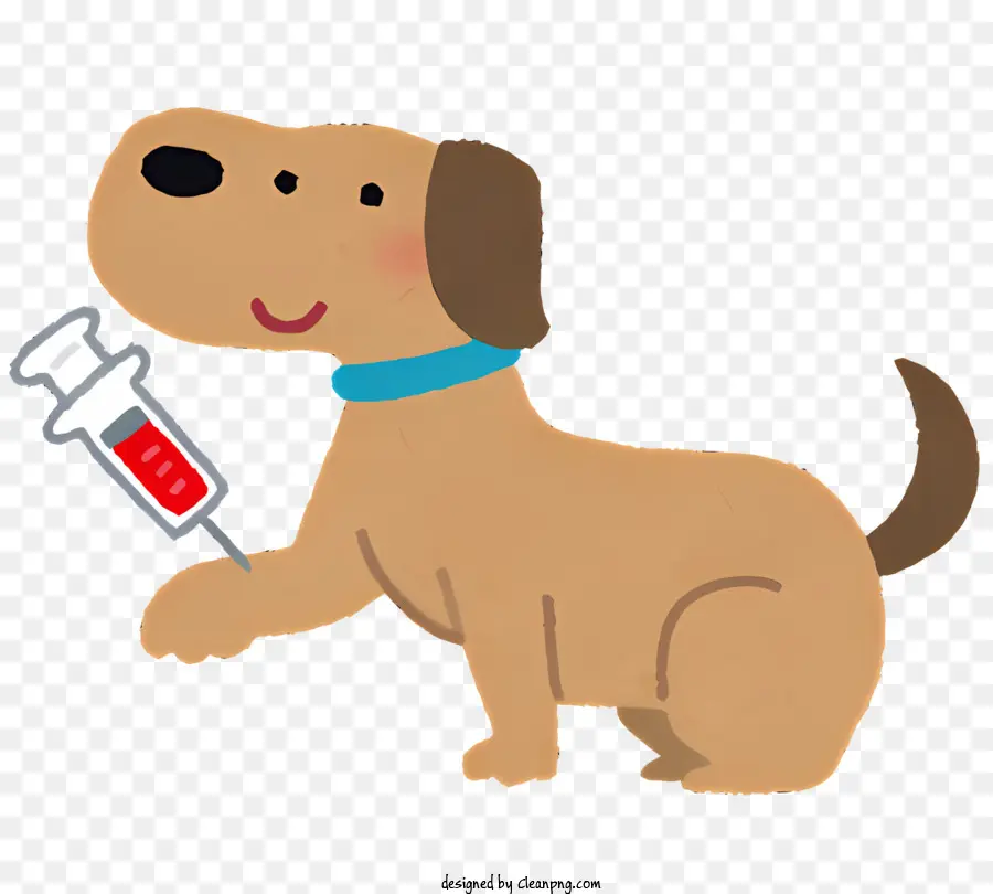 мультфильм собака，Собака с шприцем PNG