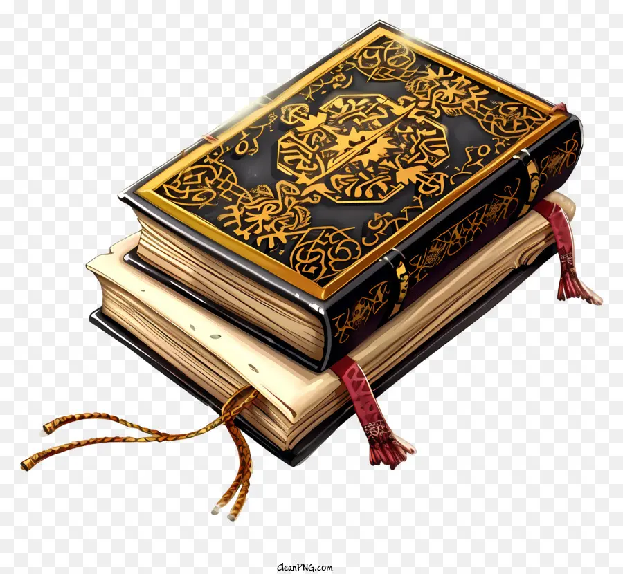 Святая книга Корана Эмодзи，старая книга PNG