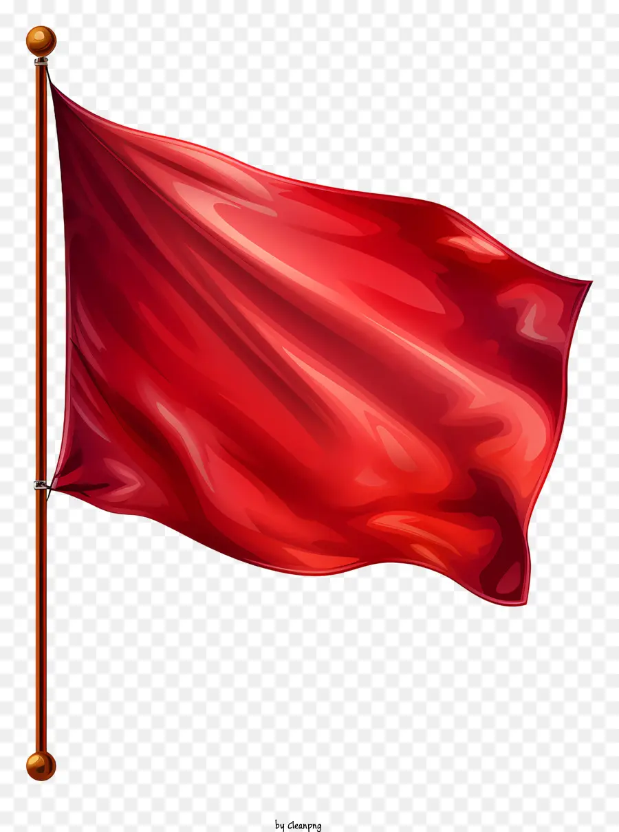 Ручный красный флаг，красный флаг PNG