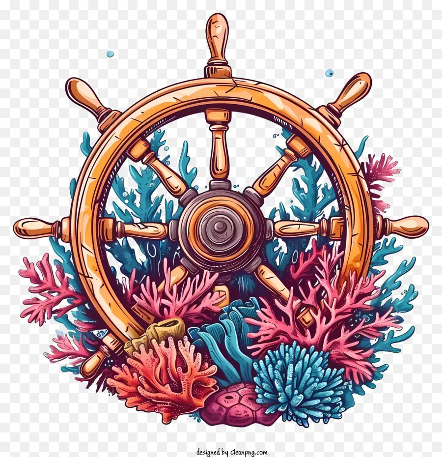 Кораллы，колесный шлем PNG