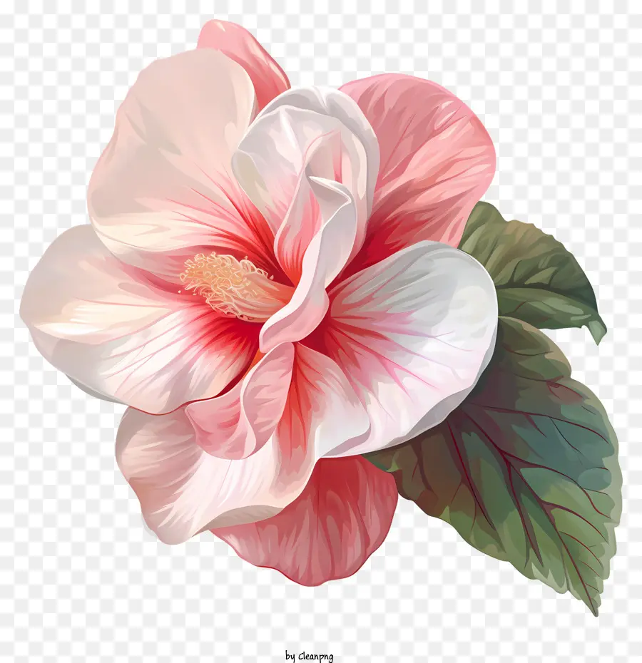 Бегония，Розовый цветок гибискуса PNG