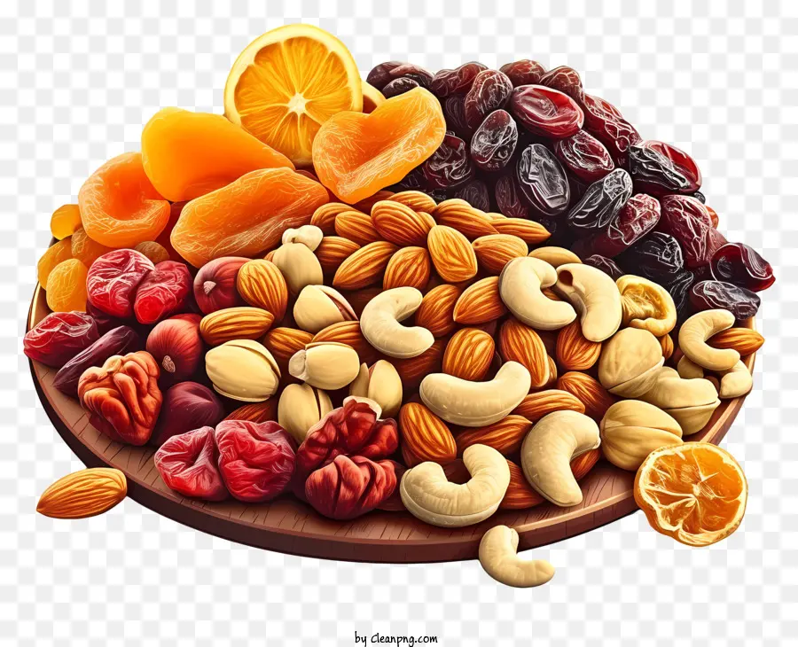 Высушенные фрукты и орехи смешайте，орехи и сушеные фрукты PNG