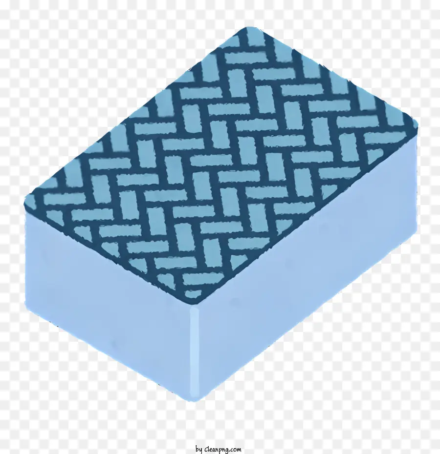 Синий пластиковый блок，узорчатые линии PNG