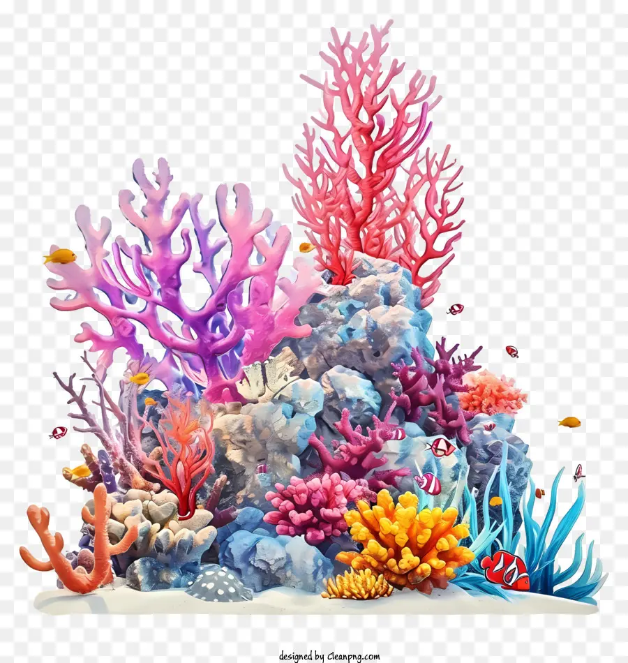 Psd 3d коралловый риф，Коралловый риф PNG