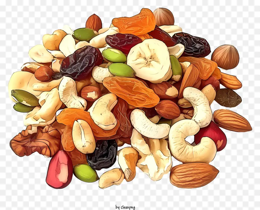сушеные фрукты и смеси с орехами，Nuts PNG