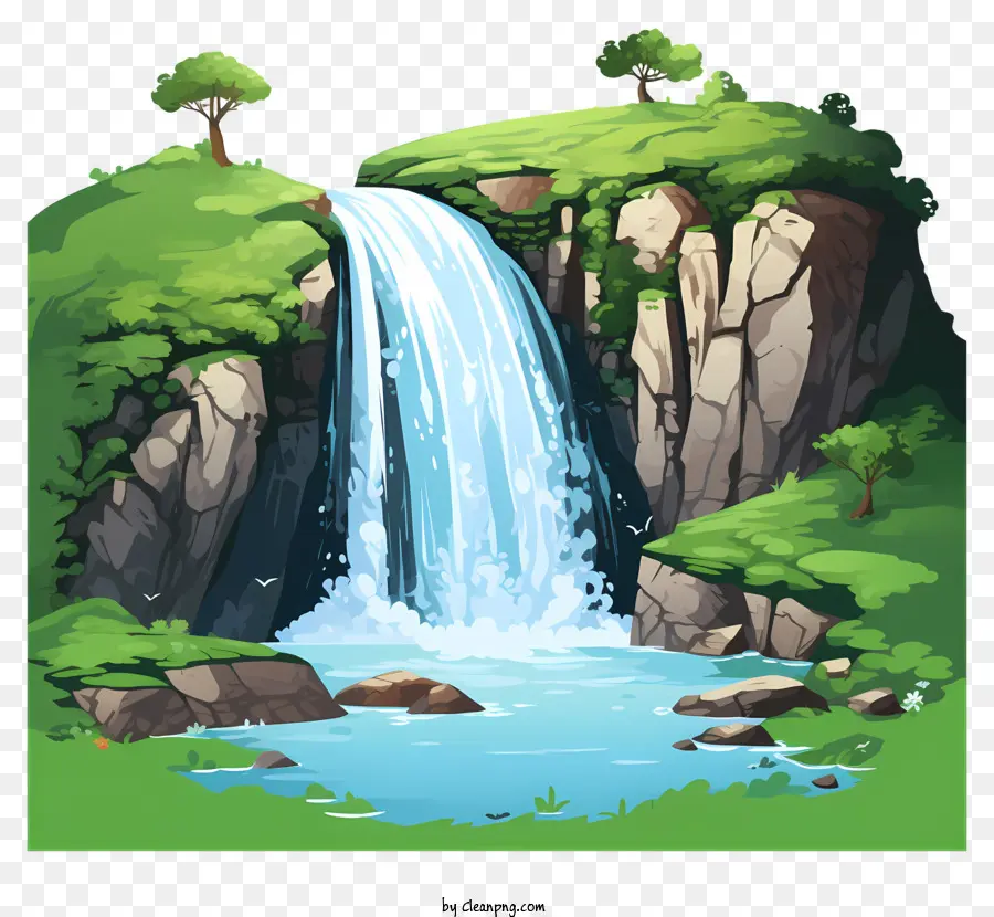плоский водопад，Водопад PNG