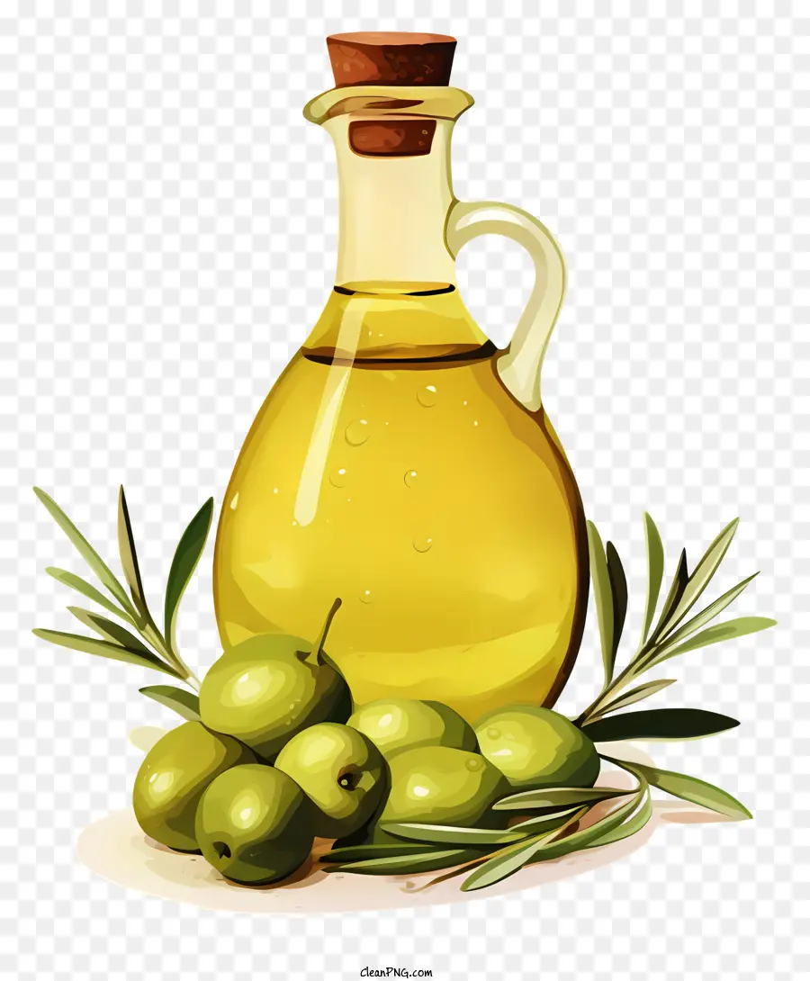 Плоское оливковое масло，оливковое масло бутылки PNG