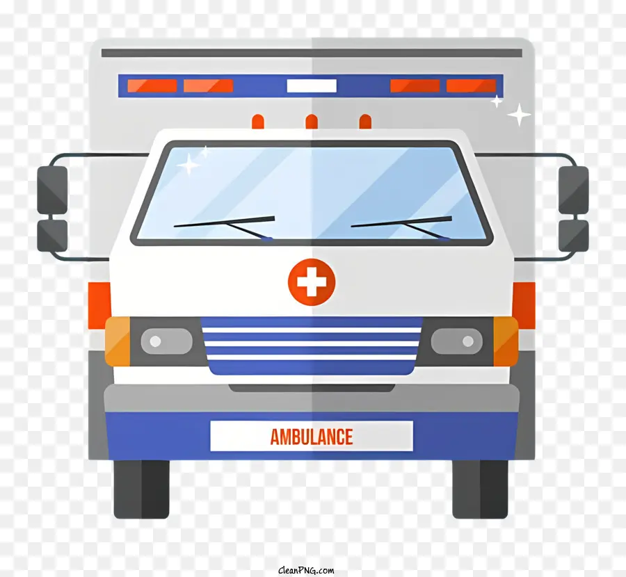 Мультипликационная машина скорой помощи，скорой помощи PNG