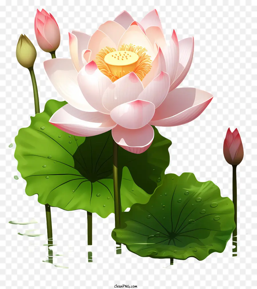 Ручная нарисованная лотос цветок，Цветок Лотоса PNG