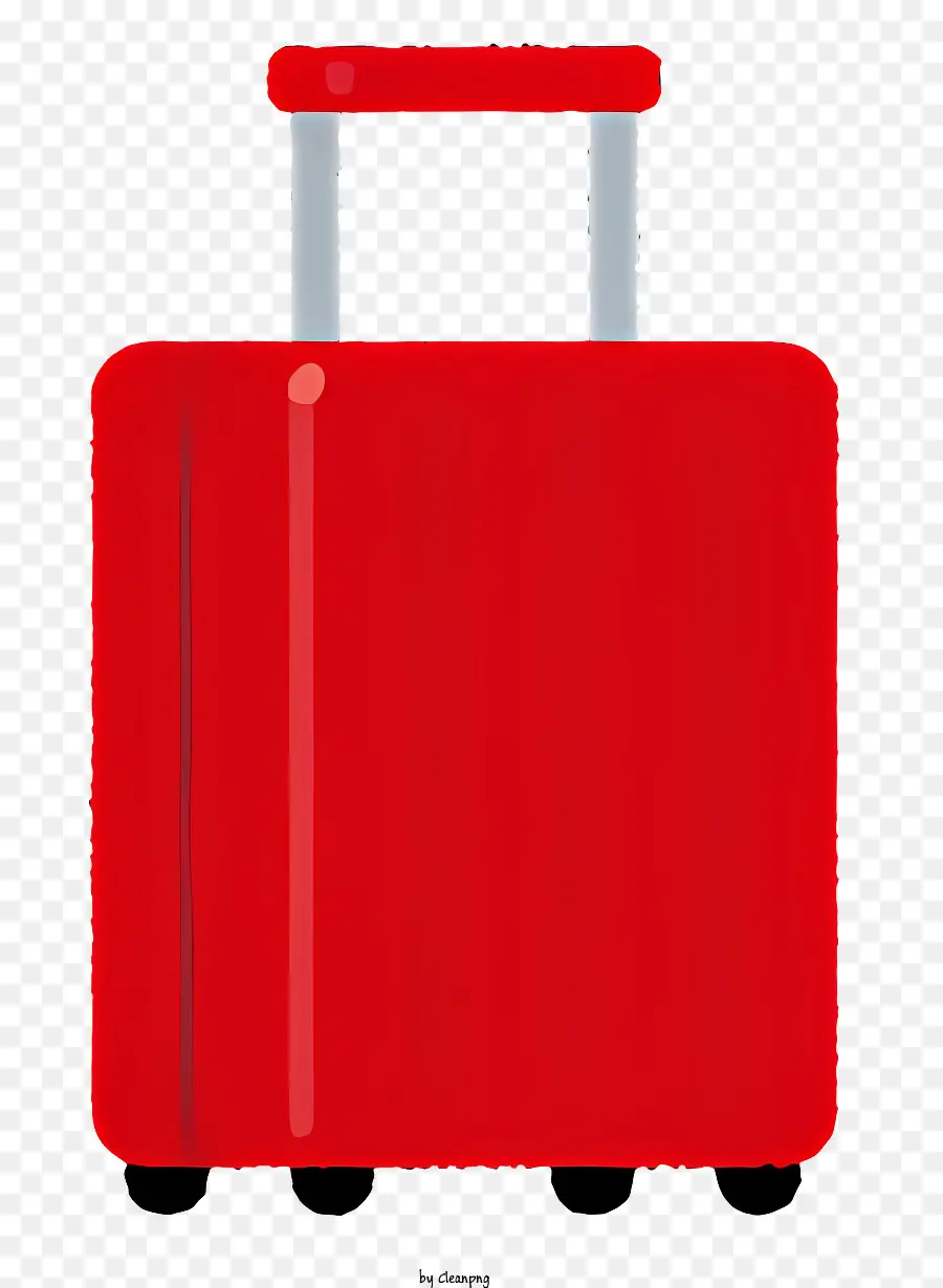 Красный чемодан，Handle PNG