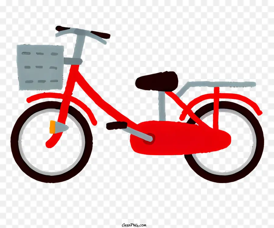 Велосипед，красный PNG