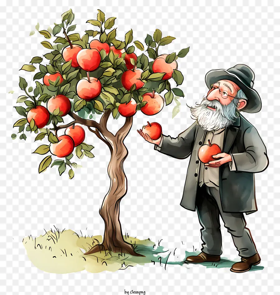 яблоня，Спелые красные яблоки PNG