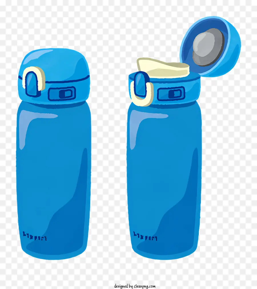 бутылка с водой，Голубая бутылка с водой PNG