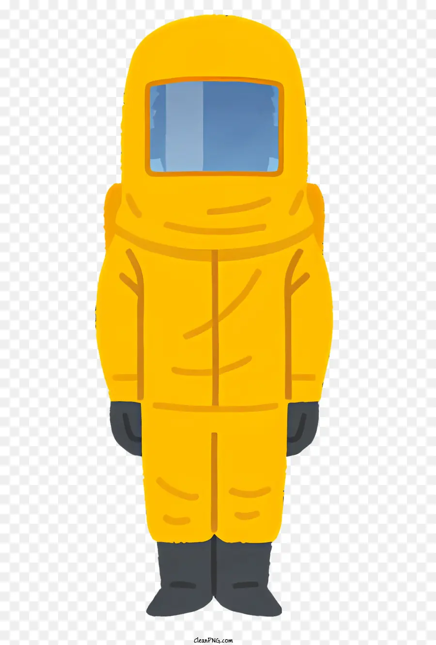 Желтый костюм опасности，Защитный костюм PNG