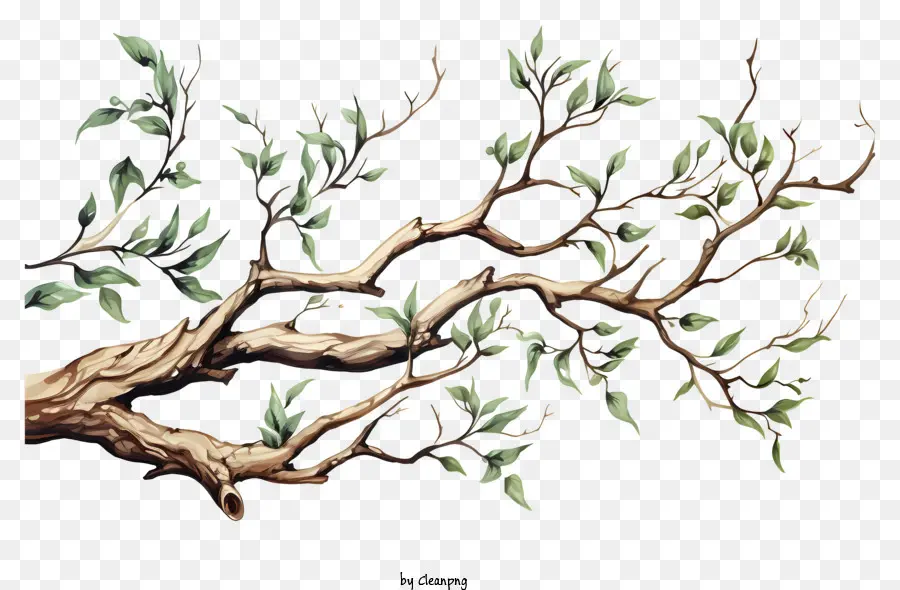ветвь дерева в стиле эскиза，Дерево PNG