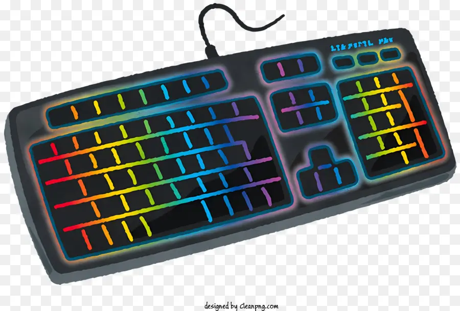 Клавиатура，разноцветная клавиатура PNG