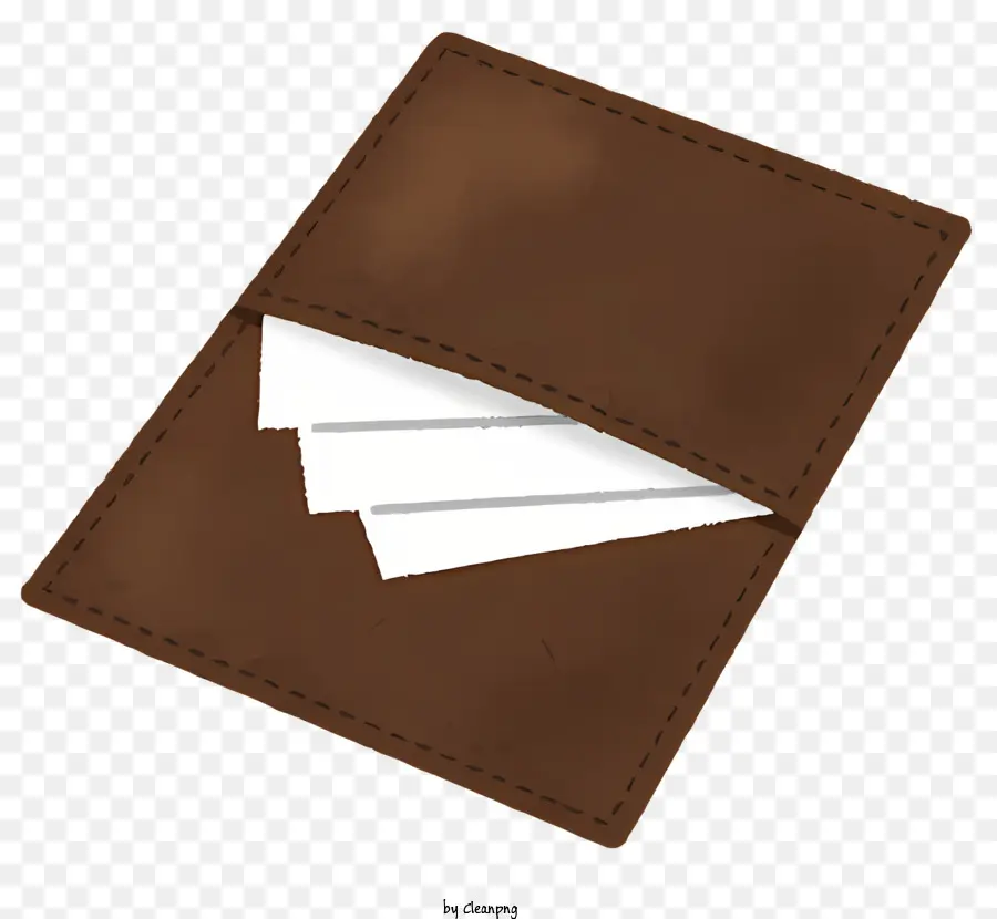 кожаный бумажник，коричневый кошелек PNG