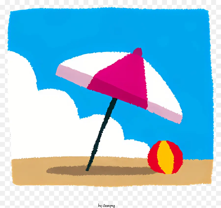 пляж，Зонтик PNG