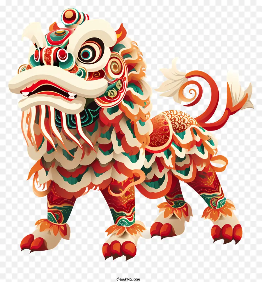 Китайский Новый год，Танец Льва PNG