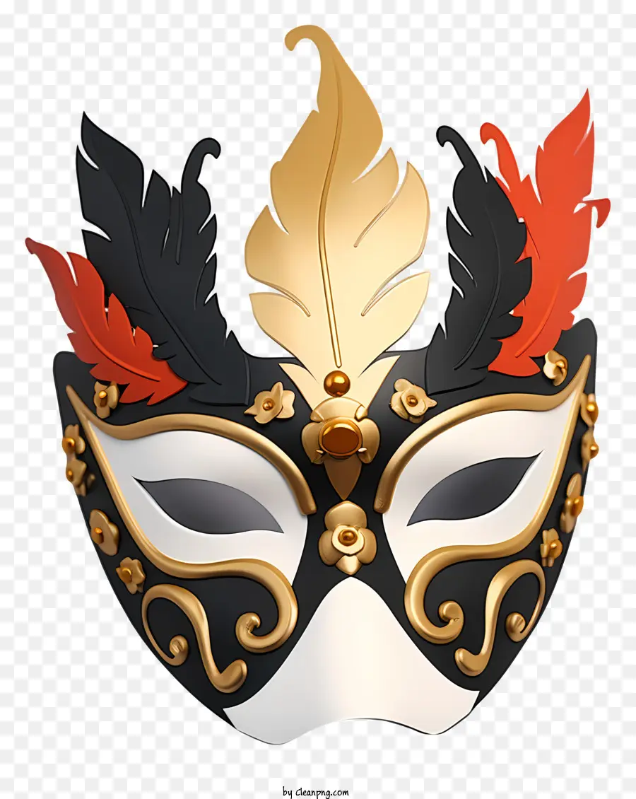 Маска из реалистичного стиля，Venetian Mask PNG