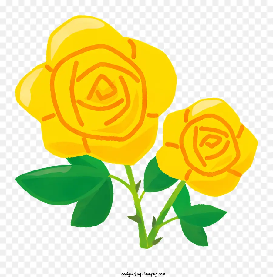 цветок，желтые розы PNG