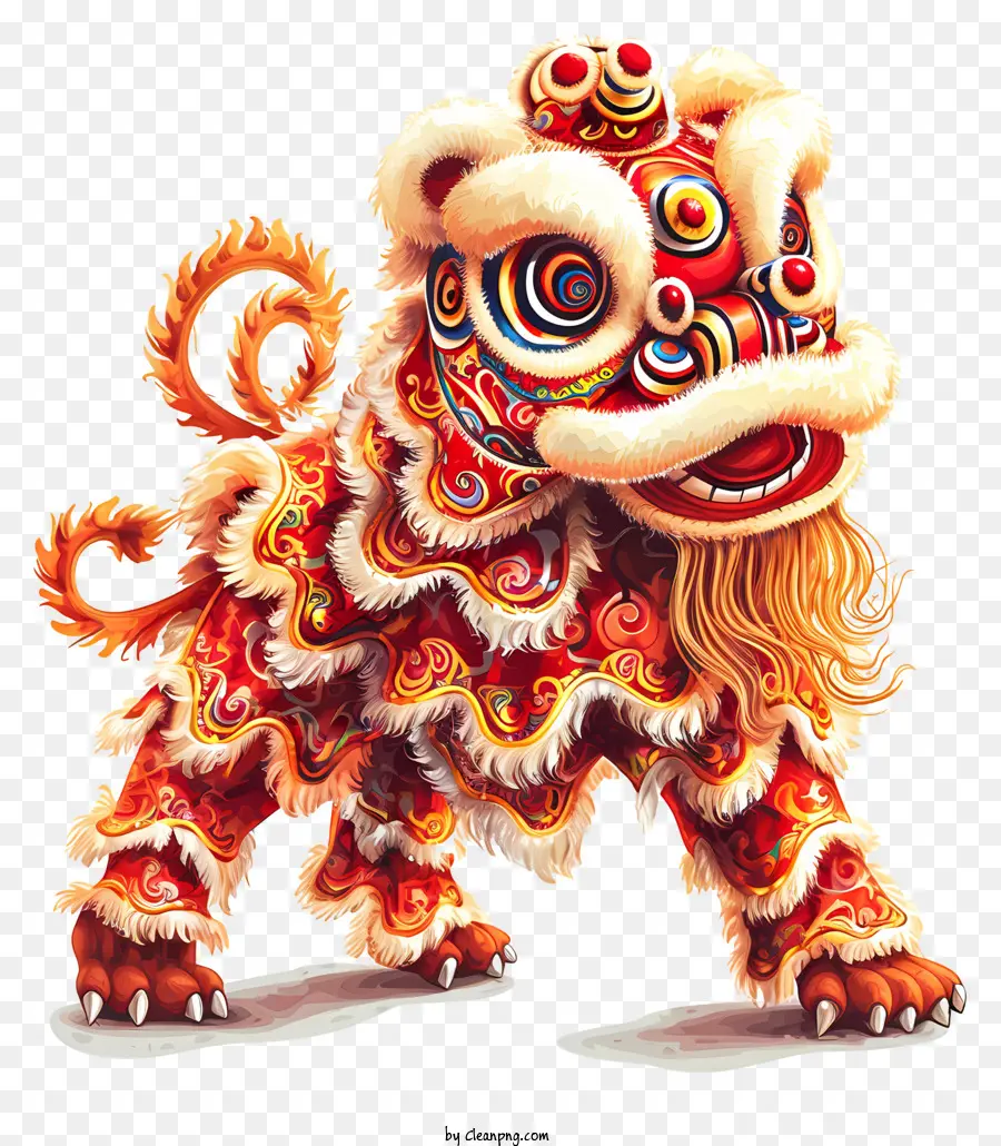 Китайский Новый год，Танец Льва PNG