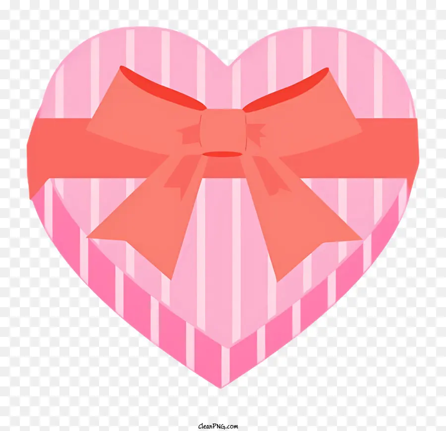 коробка в форме сердца，розовый PNG