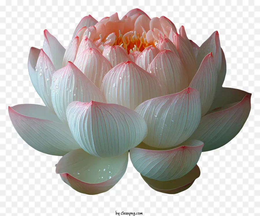 Цветок Лотоса，розовый и белый цветок PNG