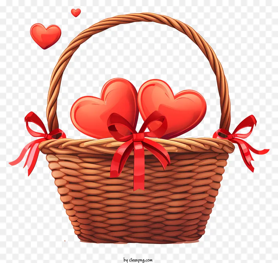 Подарочная корзина Дня Святого Валентина，День святого Валентина PNG