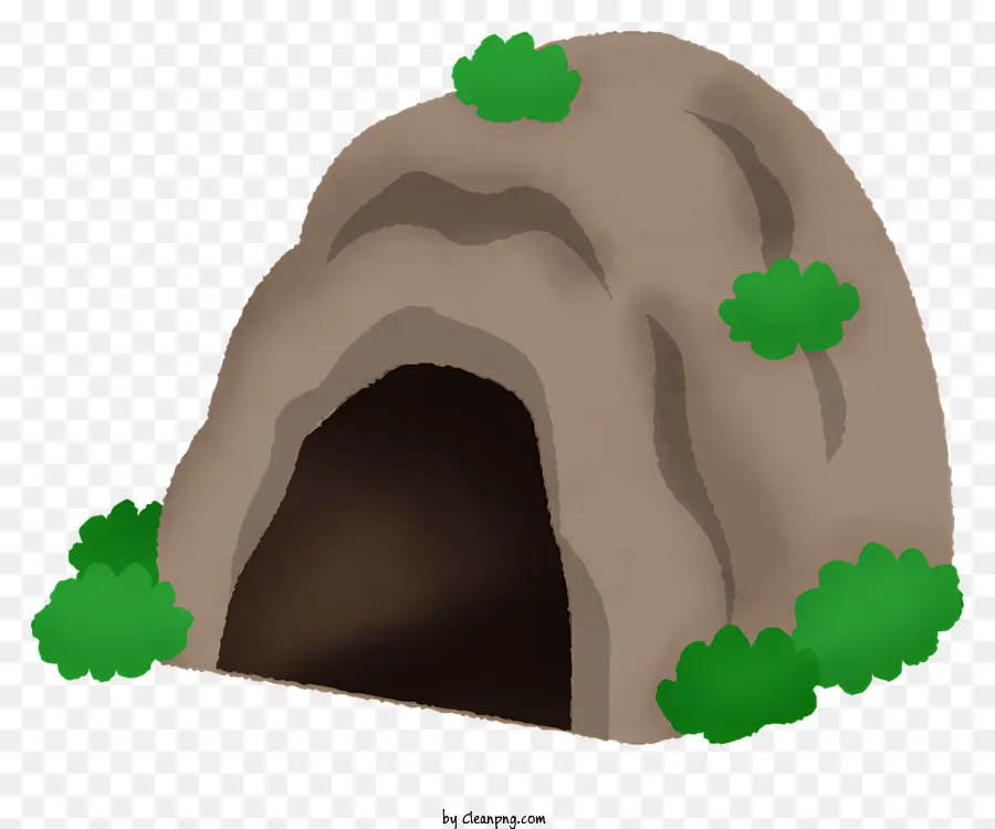 Рок Пещера，кусты PNG