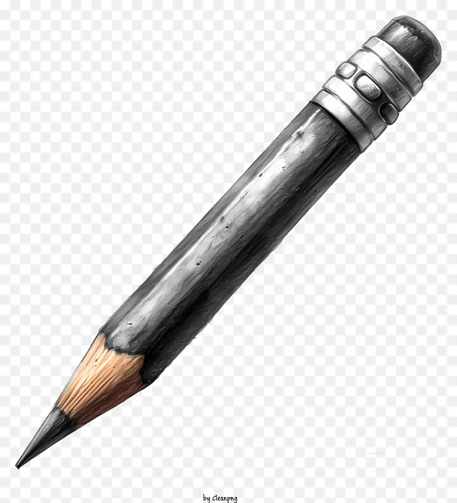 Карандаш，черно белый карандаш PNG