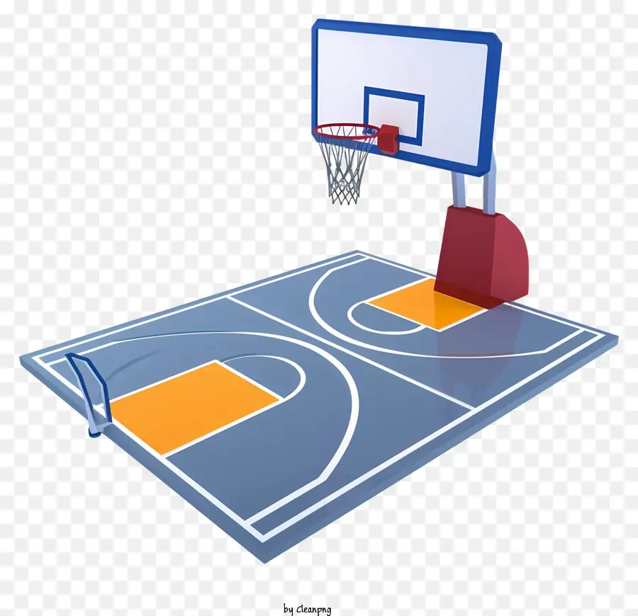 Cartoon 3d баскетбольная площадка，крытый баскетбольная площадка PNG