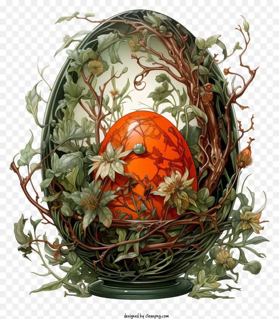 Пасхальное яйцо，Яйцо с рисунком PNG