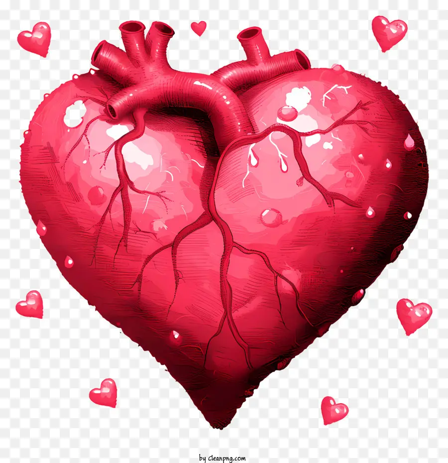 Ручное сердце，анатомия сердца PNG
