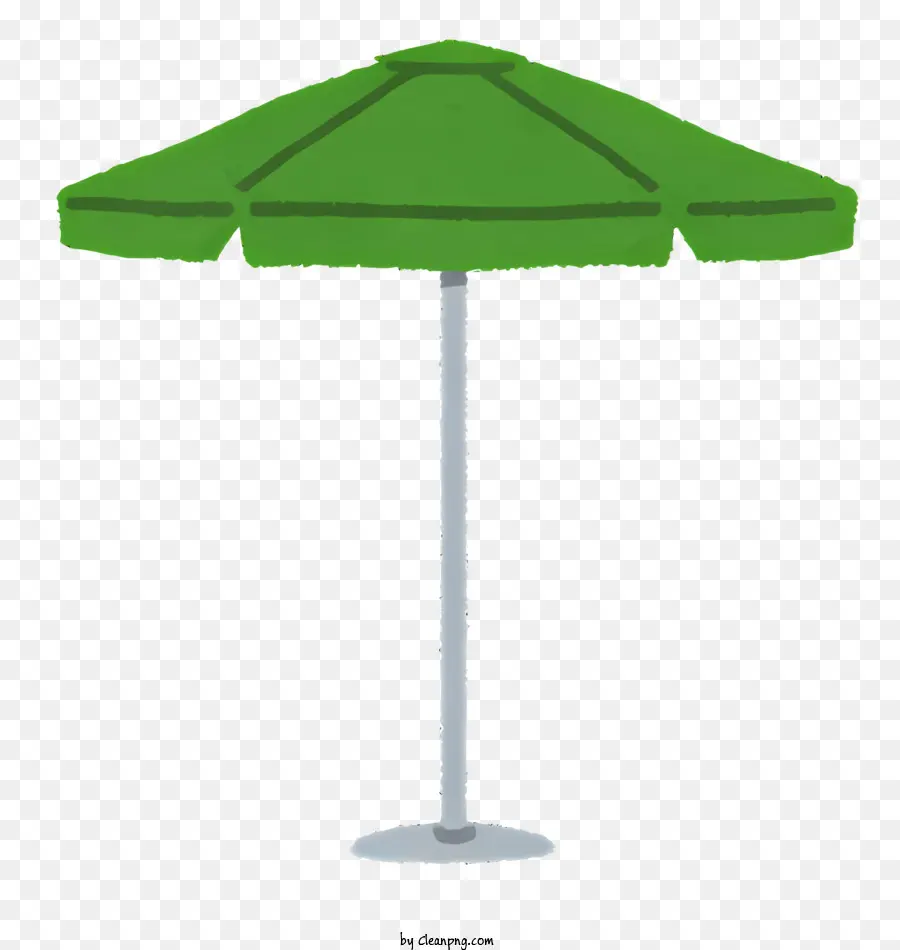зеленый зонтик，White Background PNG