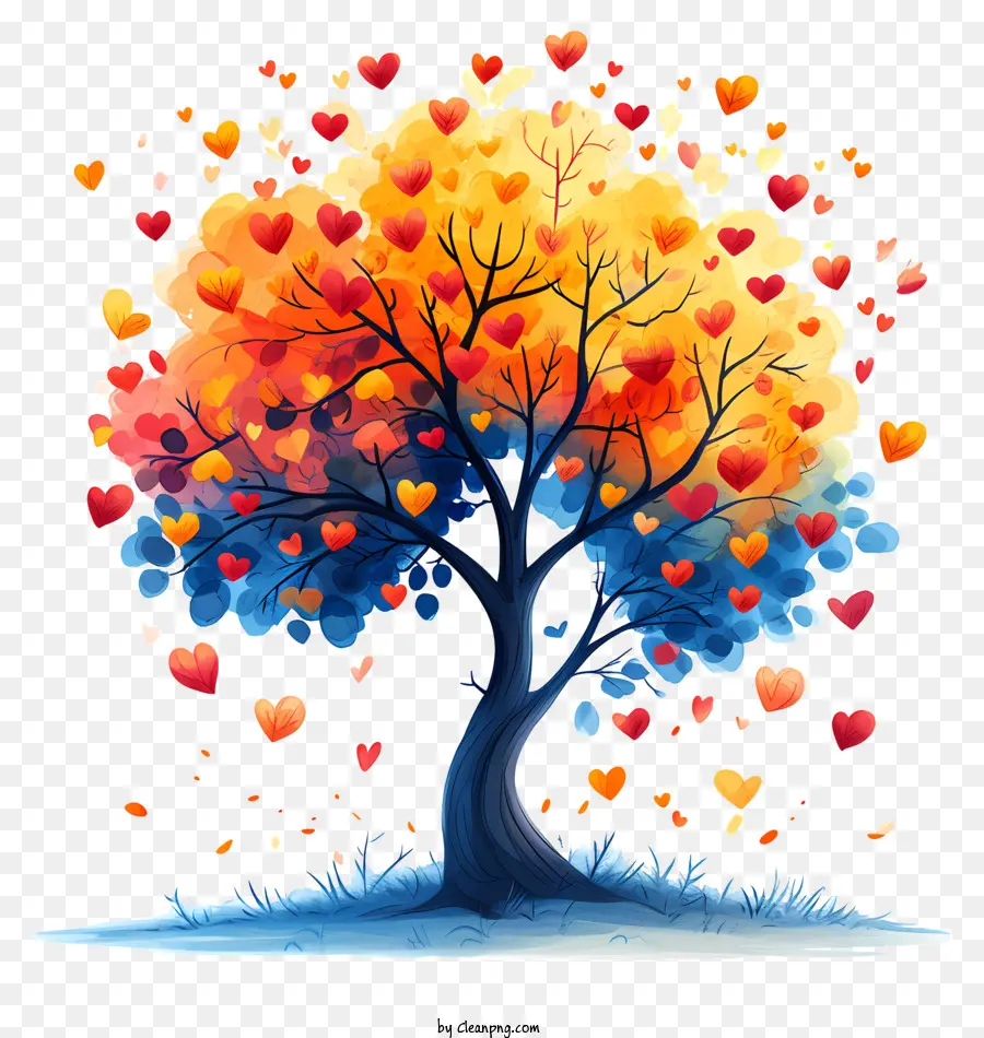 сердца дерево，любовь PNG