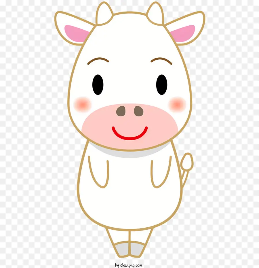 Cartoon Cow，корова PNG