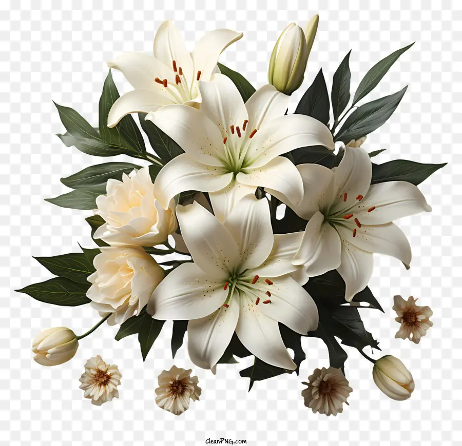 Пасхальные лилии，белые лилии PNG