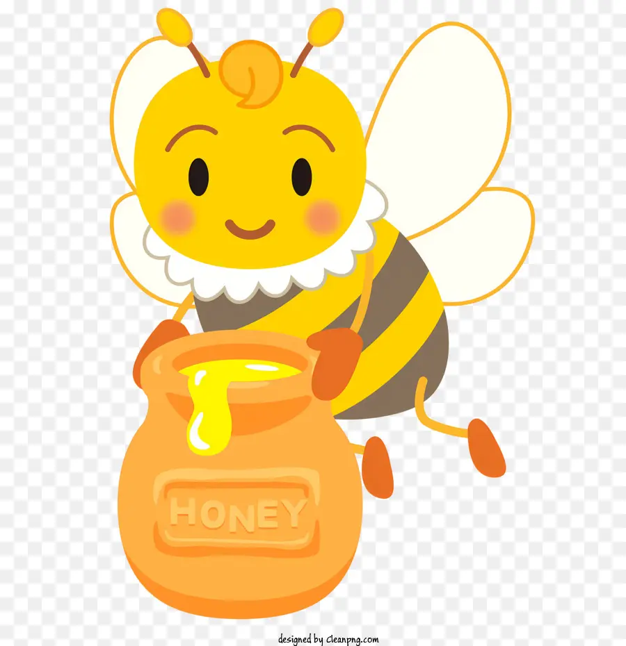Мед пчелы，мультфильм Bee PNG