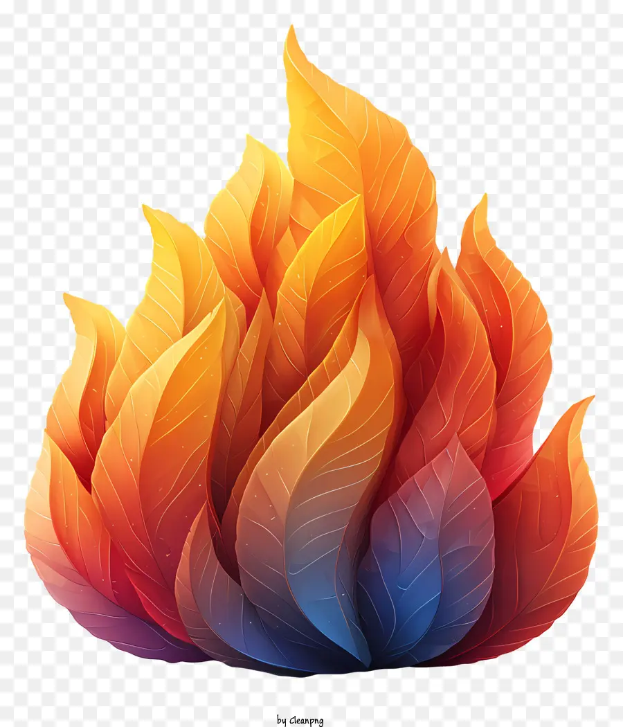 Огонь，разноцветное пламя PNG