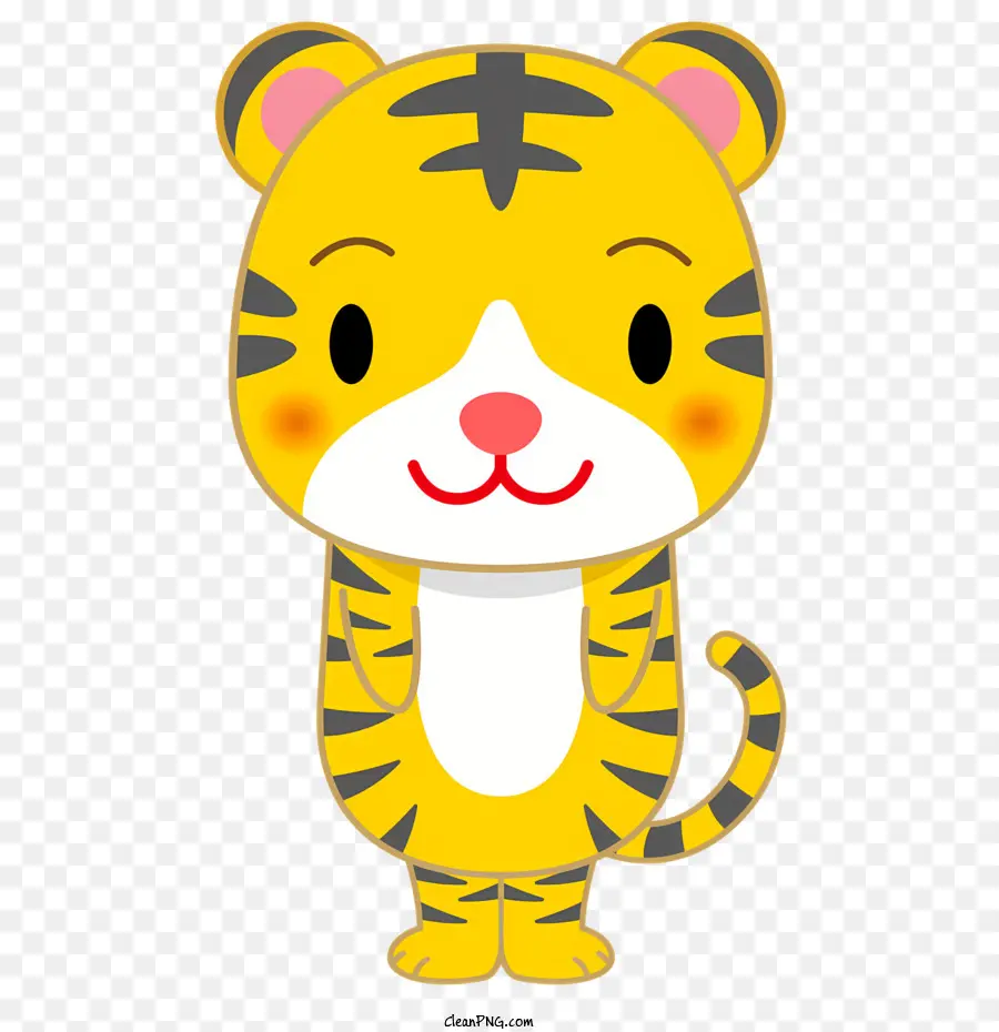 Тигр，милый тигр PNG
