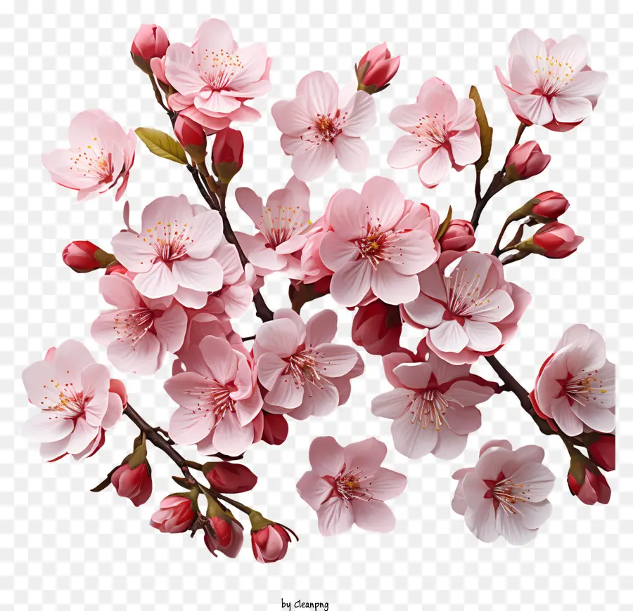 вишни，Розовый цветок цветов PNG