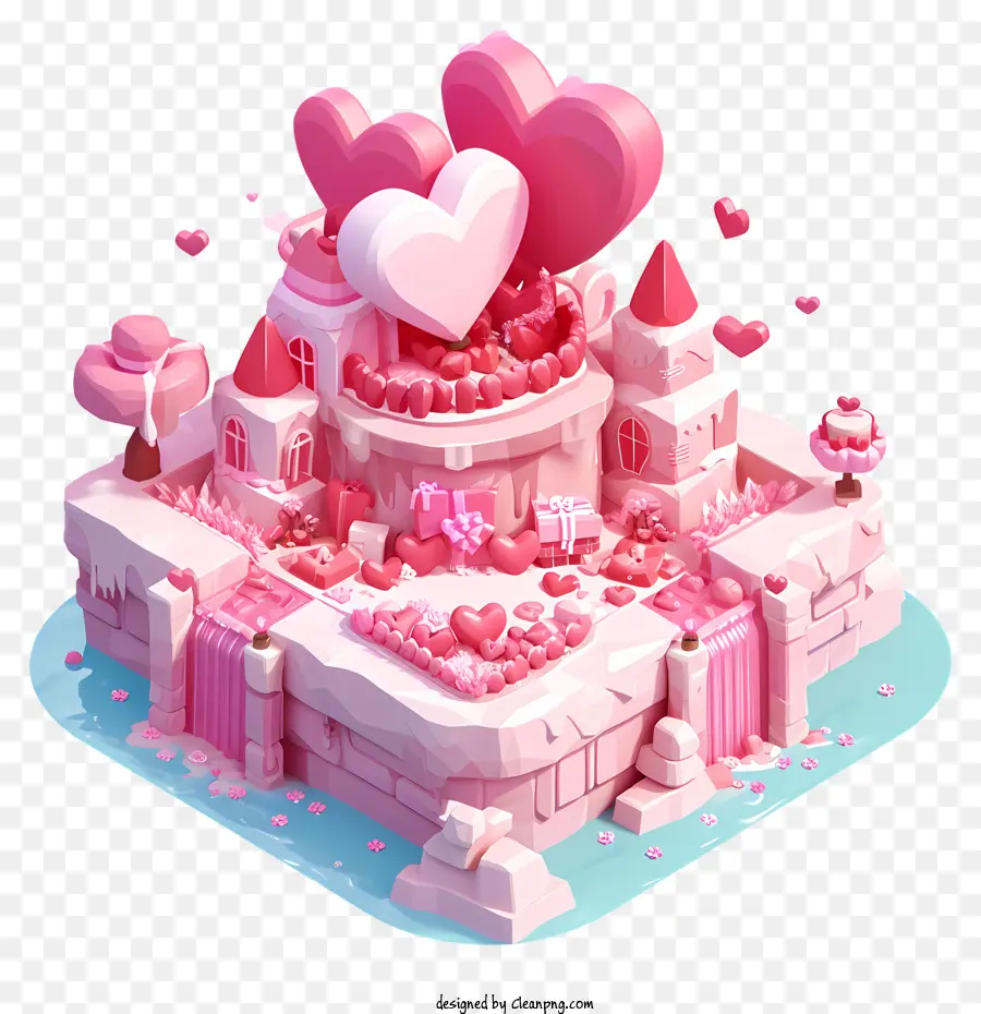 Valentines Day，замок PNG